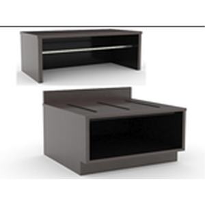 Banco para equipaje de 36 pulgadas con armario, certificado CARB P2, MDF de grado E0, acabado HPL LPL para organización en motéis - Product Image 4