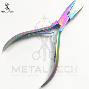 Kit d'outils de salon professionnel en acier inoxydable pour l'élimination des extensions capillaires : pinces multicolores, ouvre-anneaux micro, et outil de démolition de liens en kératine - Product Image 3