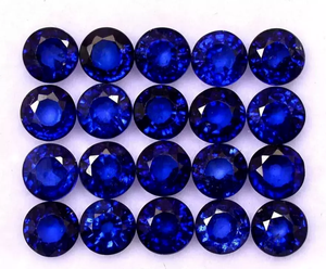 Saphir bleu naturel 8 mm, taille ronde, certifié, pierre de saphir bleu, lot de pierres précieuses en vrac, prix de gros, pour la fabrication de bijoux - Product Image 2