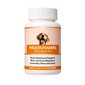 Compléments alimentaires multivitaminés pour chiens sous forme de friandises molles, 22 nutriments en 1, pour la peau, le pelage, la digestion, l'immunité, le soutien des os et des articulations, toutes races, complément quotidien - Product Image 1