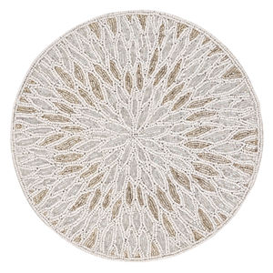 <b>Placemat</b> Glass <b>Beaded</b> <b>Placemat</b> Luxury Kitchen Decoration <b>Beaded</b> <b>Placemats</b> Table Mat Dinning Table Restaurant and Hotel Design - Product Image 1