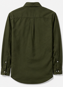 เสื้อเชิ้ตแขนยาวลำลองสำหรับผู้ชาย คอปกพับได้ แขนยาวเต็มตัว ผ้าฝ้าย - Product Image 4