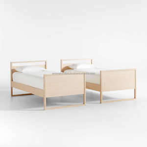 Literas modernas para niños, camas individuales de madera con escalera resistente para dormitorio - Product Image 3