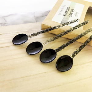 ช้อนชาแก้วโบโรซิลิเกตหลากสี ทนความร้อน ทำด้วยมือ น่ารัก เหมาะสำหรับงานแต่งงาน ชุดของขวัญสำหรับโต๊ะอาหาร ใช้คนขนมหวาน - Product Image 6