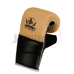 Guantes de boxeo de entrenamiento de lucha profesional de alta calidad Cuero de vaca genuino Mejor fabricante OEM para artes marciales - Product Image 2