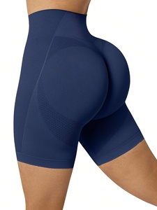 Women Seamless Active Yoga Shorts High Waist Workout Fitness <b>Running</b> Gym Shorts - Product Image 5