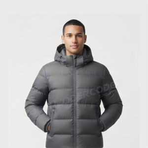 Vestes matelassées chaudes en duvet de canard et 100 % polyester, avec poches latérales, à capuche, pour homme – Collection Hiver - Product Image 5