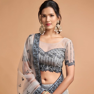 Launching New Soft Net Heavy Sequence Cord and Embroidery Work Party Wear Designer Lehenga Choli Collections by Royal Export - Product Image 3