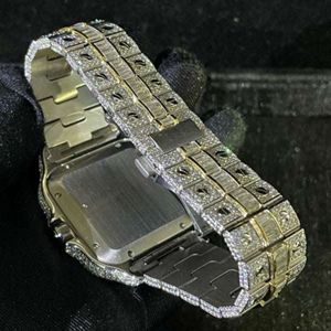 Reloj de Diamantes Moissanite DEF de Alta Calidad, Estilo Hip Hop, con Mecanismo Mecánico Automático y Manual - Product Image 3