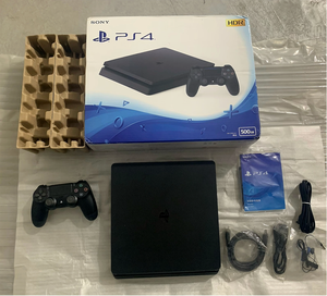 Consola <span class=keywords><strong>PS4</strong></span> <span class=keywords><strong>Slim</strong></span> 95% Nueva al por Mayor, <span class=keywords><strong>500GB</strong></span>/1TB, Juegos Clásicos Retro Precargados, Control Inalámbrico Multi-Plug - Product Image 2