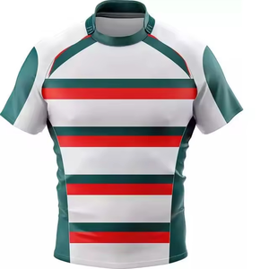 Camiseta de Rugby Personalizada de Calidad Profesional, Talla Grande, Transpirable, de Secado Rápido, Antibacteriana, de Poliéster, a Todo Color y Alta Definición - Product Image 6