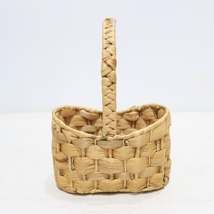 Panier de rangement rustique en jacinthe d'eau naturelle écologique Artex Dong Thap avec poignée pour la maison et les pique-niques - Product Image 4