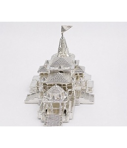 Decoración Artesanal de Primera Calidad del Templo Ram de Ayodhya, Chapada en Plata 999, Regalo Decorativo para el Hogar, Festivales, Ceremonias Religiosas, Interiores - Product Image 1