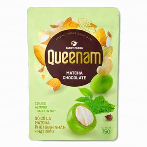Fournisseur en gros de grande envergure, expédition rapide mondiale, 75G de noix de cajou et d'amandes enrobées de chocolat au matcha, HALAL, OEM/ODM, bonbons et snacks - Product Image 1