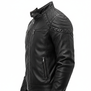 Veste en cuir pour homme, design tendance, vêtements décontractés, veste en cuir pour homme confortable et de fabrication professionnelle - Product Image 4