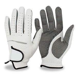 High Quality Non-slip Lightweight PU Golf <b>Gloves</b> Breathable Sports Cycling Left Right Hand Hook Loop Closure <b>SILVER</b> SEA SPORTS - Product Image 5