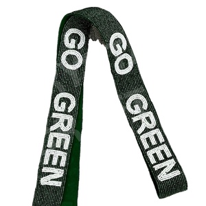 GO Green Design Correa de monedero con cuentas Correas de bolsa de cuentas de semillas de oro blanco personalizadas Correa de cuentas personalizada para bolsos - Product Image 1