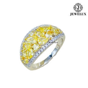High Quality Jewelux Men's <b>Gold</b> Plated <b>Cocktail</b> <b>Ring</b> With Crystal Rhinestones Pave Setting Crown Shape Hiphop Style Jewelry - Product Image 2