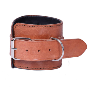 New Arrival Custom Made Leather <b>Ankle</b> Strap High Quality Cowhide Durable Cable Attachment Comfortable Leather <b>Ankle</b> Strap - Product Image 3