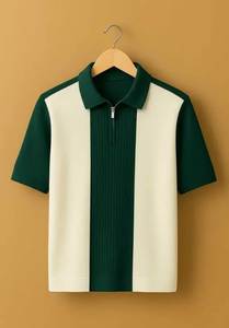 Polo zippé pour homme, mode 2026, dernier polo tendance, viral TikTok, vente chaude, fabricant de polos Bangladesh - Product Image 4