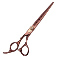 Ciseaux de coiffure professionnels en acier inoxydable à lame affûtée pour droitiers, couleur or rose, pour la coupe de cheveux et le toilettage des animaux, pour salon de coiffure