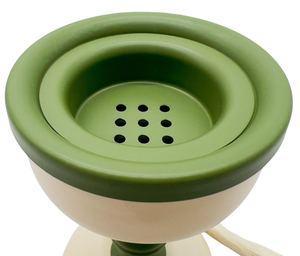 Encensoir en métal de luxe vert et crème en gros avec pompon, pour Bakhoor, décoration moderne de table pour la maison et le Ramadan - Product Image 5