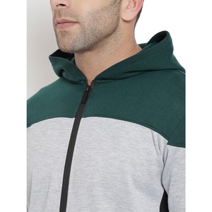 Fashion Sportswear Men's Custom Brand Logo 2 <b>Pc</b> Zip up Cotton Tracksuit Sweatsuit Jogger Suit Men Track Suit <b>Set</b> - Product Image 6