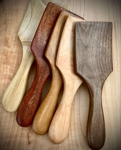 Wooden <b>Fan</b>-Shaped Spoon Set Minimalist Design Creative Serving Utensils - Product Image 5