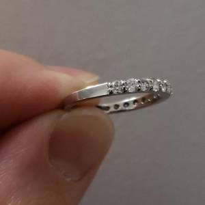 18KT Gold 0.75 CT Lab Grown Diamond Band <b>Ring</b> Women | IGI Certified Elegant Wedding Party Anniversary <b>Ring</b> | Stackable Bridal - Product Image 3