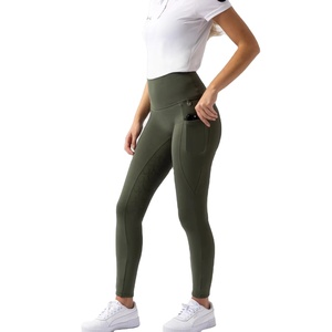 Pantalon d'équitation imprimé en polyester et spandex pour femme, taille haute, longueur intégrale, qualité professionnelle - Product Image 6