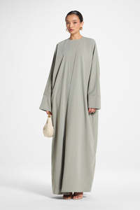 Abaya Maxi Légère en Polyester Style Saoudien Turc pour Femmes Musulmanes Traditionnelles de Dubaï – Idéale pour l'Aïd et le Printemps – Vente en Gros - Product Image 6