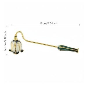Handmade Brass <b>Candle</b> Warmer With Bell Flower Design Indoor Aromatherapy Non Electric <b>Candle</b> Melter - Product Image 3