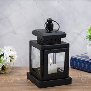 Vintage Black Iron Hanging <b>Lantern</b> Handmade Eco-friendly Indoor Outdoor Christmas Wedding Events Home Decoration - Product Image 3
