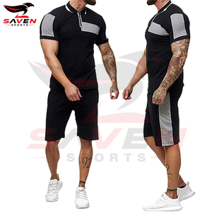 T-shirt et short décontractés respirants à manches courtes pour hommes, vêtements de sport pour la course à pied et le jogging, ensembles de shorts d'été pour hommes - Product Image 5
