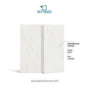 Nuevo Diseño, Losa de Mármol Pulido de 600x1200 mm, Blanco Carrara, Azulejos para Paredes Interiores, Estilo Italiano, Losas de Porcelana de Cuerpo Completo - Product Image 2