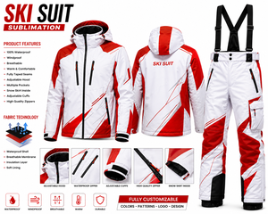 Mono de Esquí Unisex CONMR con Capucha, Impermeable y Transpirable, 100% Nailon, para Nieve y Actividades al Aire Libre - Product Image 1