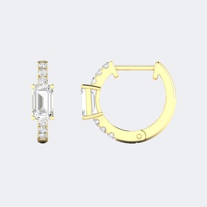 Boucles d'oreilles de luxe en diamants de laboratoire taille brillant multi-formes 0,70 CTW en or 9K 14K 18K, couleur EF, clarté VVS-VVS, Taurus Jewels - Product Image 4