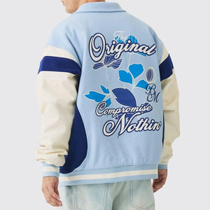 Veste de style universitaire pour hommes, prix bas, veste confortable de type Letterman, vêtements décontractés à la mode - Product Image 2