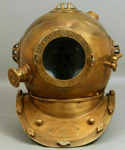 Casco de Buceo Náutico de Latón con Ancla, Estilo Vintage, para Decoración de Hogar, Oficina, Bar, Restaurante, Hotel, Estante o Escritorio - Product Image 2