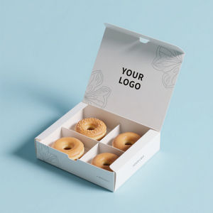 Cajas de Papel para Pasteles y Donas para Llevar, Cajas Desechables para Empacar Alimentos con Separadores - Product Image 3