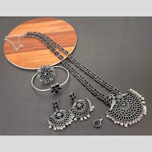 11714348BL ชุดคอมโบเครื่องประดับชั้นดีชุบสารออกซิไดซ์ - Product Image 1
