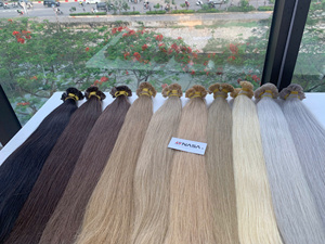 Extensiones de Cabello con Punta Plana al Por Mayor, Color Rubio, Cabello 100% Virgen, Hecho en Fábrica Vietnamita - Product Image 4