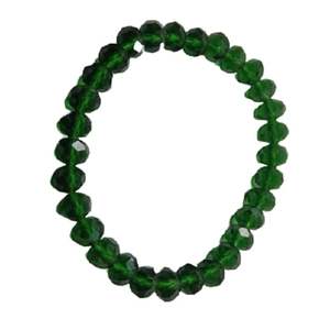 Bracelet rond à facettes en pierre d'obsidienne vert foncé Feng Shui fait à la main pour hommes et femmes, taille 8-10 mm, bijoux de mode énergétiques - Product Image 6