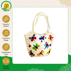 กระเป๋าช้อปปิ้งผ้ากระสอบป่านพิมพ์ลายทั้งใบ คุณภาพสูง จำหน่ายจำนวนมาก เป็นมิตรกับสิ่งแวดล้อม และสามารถปรับแต่งได้ พร้อมหูหิ้วผ้าฝ้าย - Product Image 4