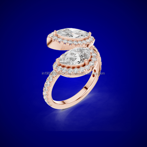 ROYAL 14K anillos de diamantes de moda para mujer joyería personalizada al por mayor resina de aleación de acero inoxidable de alta calidad de confianza - Product Image 1