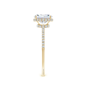 Anillo de Oro Blanco con Diamante Ovalado Certificado por IGI para Mujer en Oro de 10K, 14K, 18K, Plata 925, 935, Anillo de Compromiso con Diamante Cultivado en Laboratorio - Product Image 2