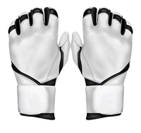 Gants de frappeur de baseball/softball en cuir personnalisables en gros, pour premier lanceur gaucher, professionnels, unisexes, adultes