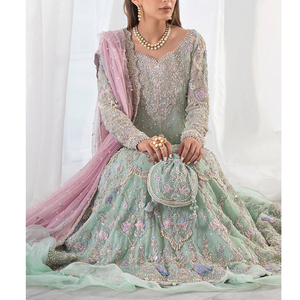 Vestido de Novia Moderno para Mujer, Diseño Único Hecho a Mano, Decoración de Encaje, Venta Especial, Largo hasta el Suelo, 100% Original, Suministro de Fábrica - Product Image 4