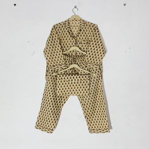 Nuevo Conjunto de Pijama Floral Estampado Elegante - Ropa de Dormir de Algodón Artesanal, Ropa de Dormir y de Estar por Casa de Verano Estilo Bohemio para Mujer, Regalo - Product Image 5