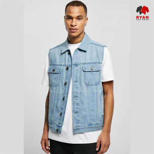 Chaleco Vaquero Personalizado Ryan Pro Gear para Hombre, Ropa Casual, Tela Transpirable con Logotipo Personalizado - Product Image 3